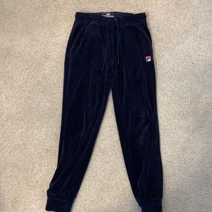 Fila velour sweatpants